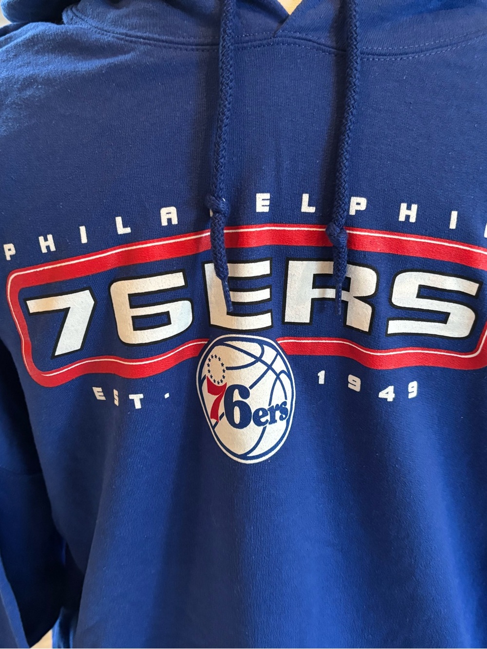 *NEW* NBA Philadelphia 76ers Hooded Sweatshirt - Size 3XL - Picture 4 of 6